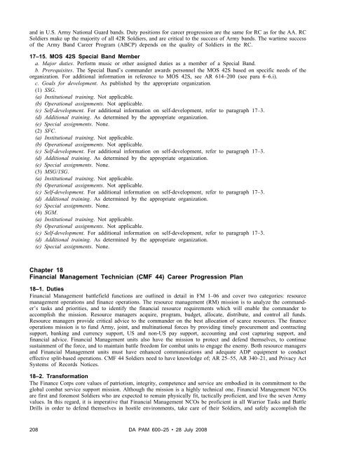 Professional Development Module Army and in U.S. Army