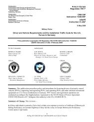 Army in Europe Regulation 190-1 - IMCOM-Europe - U.S. Army