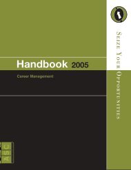 Career Management Handbook - U.S. Army