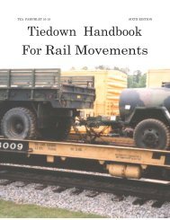 Tiedown Handbook for Rail Movements - Military Surface ...