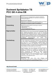 Duriment Spritzbeton TS PCC GK 4 ohne EB - Wietersdorfer ...