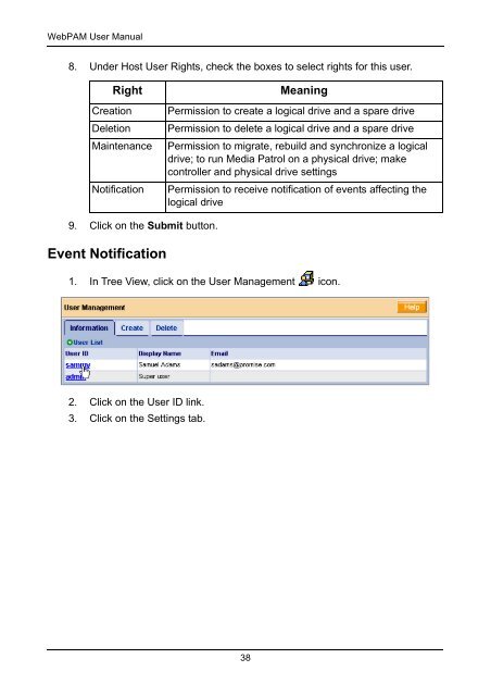 WebPAM User v1.5 - Promise Technology, Inc.