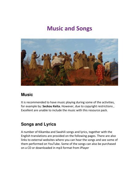 Music and Songs - Excellent - Key Stage 2 Learning Resources