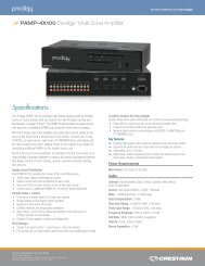 Spec Sheet: PAMP-4X100 - Special-Elektronik AB