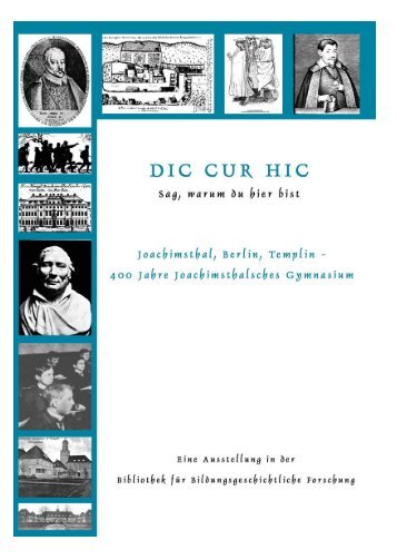 Dic cur hic - Bibliothek für Bildungsgeschichtliche Forschung