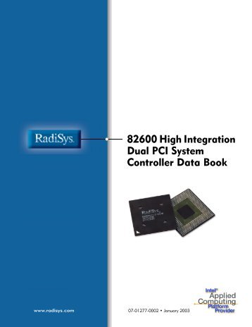 82600 DualPCI Embedded System Controller - Radisys