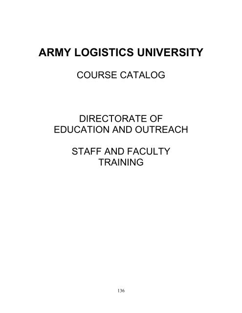 FORWARD - Army Logistics University - U.S. Army