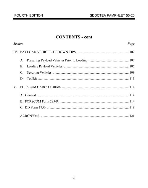 TEA PAM 55-20 Tiedown Handbook for Truck - Military Surface ...