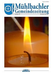 Gemeindezeitung Nr. 30 vom Dezember 2011 - Mühlbachl - Land Tirol