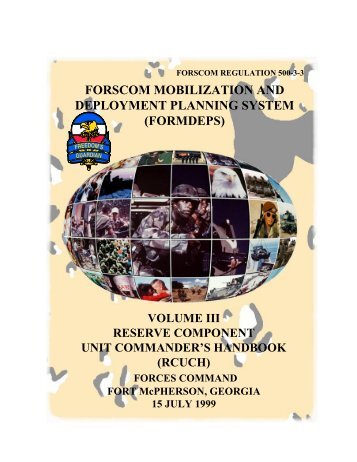 forscom mobilization and deployment planning ... - Palm Center