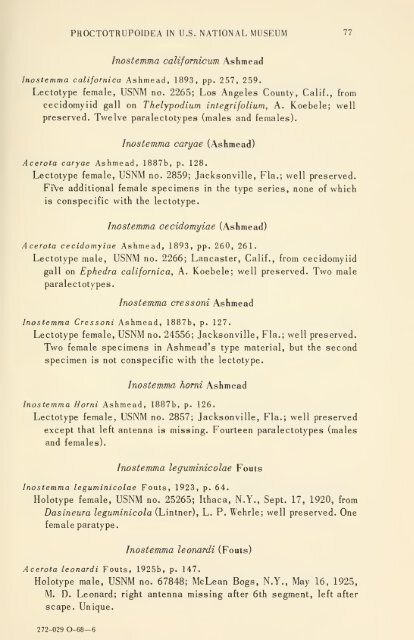 Bulletin - United States National Museum - Smithsonian Institution