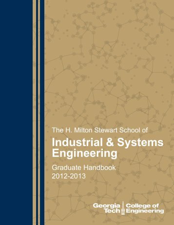 ISyE Graduate Handbook - School of Industrial and Systems ...