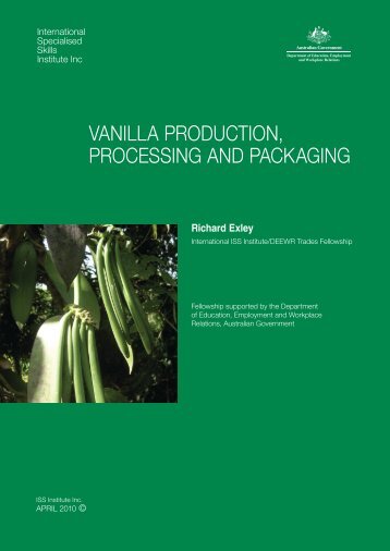 vanilla production, processing and packaging - International ...