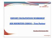 Air Mauritius Cargo - Mr Vikash Ramburuth - Enterprise Mauritius