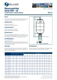 Blasenspeicher Serie EHV – CE - Olaer