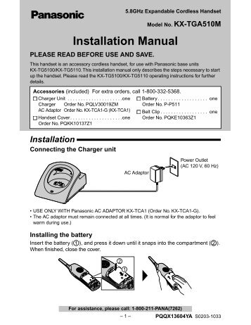 Installation Manual - Radio Shack