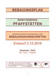 BEBAUUNGSVORSCHRIFTEN Entwurf 2.12.2010 ... - Pfaffstätten