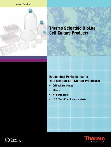 Thermo Scientific BioLite Cell Culture Products - Fisher Scientific