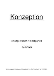 Konzeption Kindergarten Kembach Mai 2012 - Stadt Wertheim