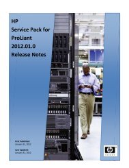 HP Service Pack for ProLiant 2012.01.0 Release Notes - ftp - HP