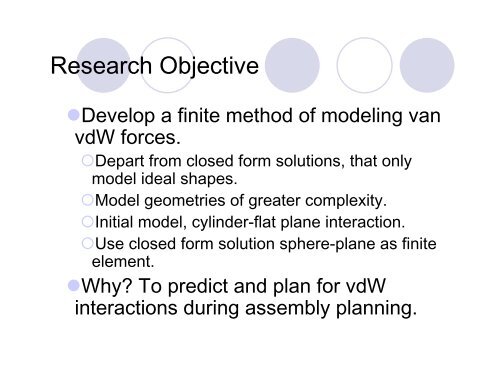 Circle Packing Approach to Modeling van der Waals Forces