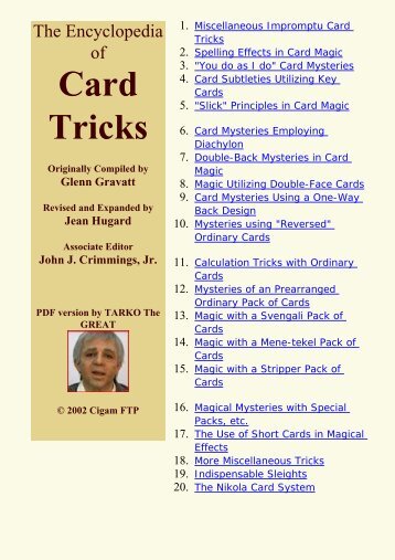 The Encyclopedia of Card Tricks-Cover - Umclidet
