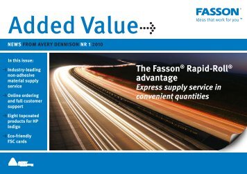 Added Value - Fasson Europe