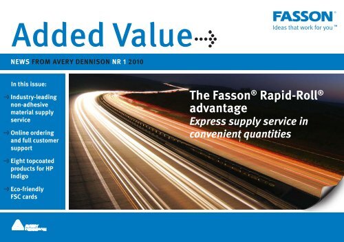 Added Value - Fasson Europe
