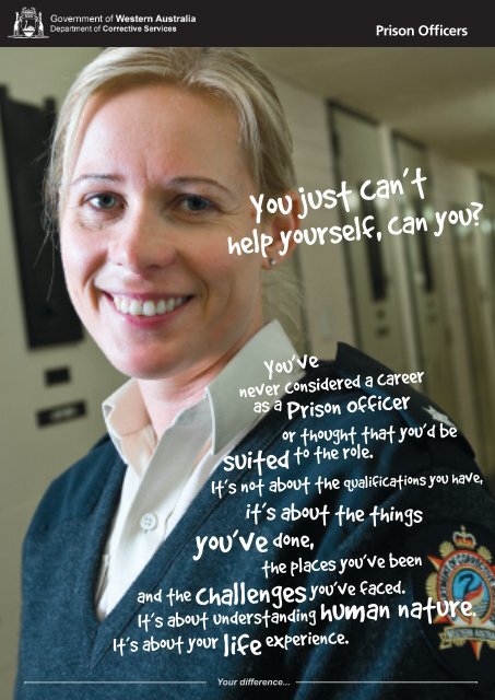 Prison officers brochure - Department of Corrective Services