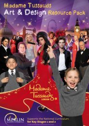 Art & Design Resource Pack - Madame Tussauds