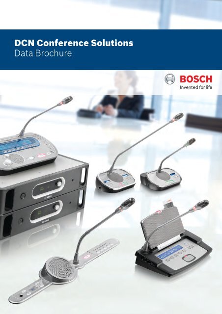 Dcn Conference Solutions Data Brochure Bosch Security Systems