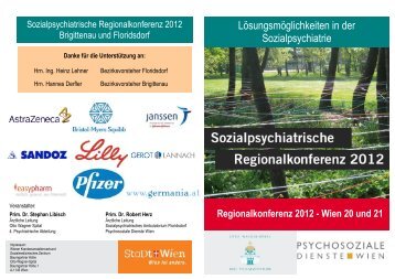 Folder - Psychosoziale Dienste in Wien