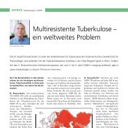 Multiresistente Tuberkulose – ein weltweites Problem - Infektionsnetz