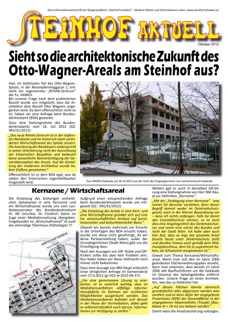 Sieht so die architektonische Zukunft des Otto-Wagner-Areals am ...