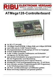 ATMega128-Controllerboard - RIBU-ELEKTRONIK-VERSAND