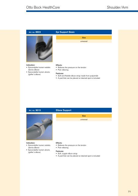 Supports · Orthoses - Kinetech Medical Equipment