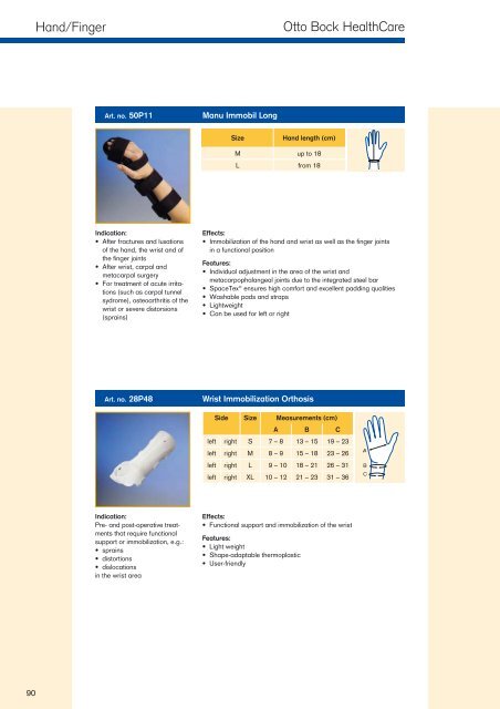 Supports · Orthoses - Kinetech Medical Equipment