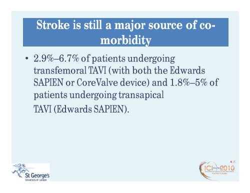 Stroke During TAVI: An Unmet Clinical Need? - Paragon Conventions