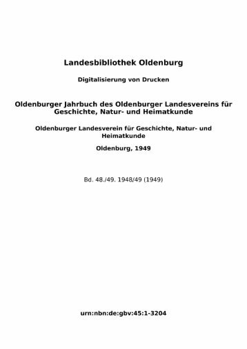 Oldenburger Jahrbuch des Oldenburger Landesvereins für ...