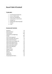 Round Table 8 Protokoll - Ostkurve Davos