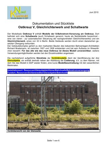 Ostkreuz V, Gleichrichterwerk und Schaltwarte