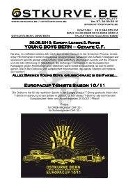 YOUNG BOYS BERN YOUNG BOYS BERN ... - Ostkurve Bern