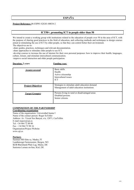 compendium 2006 grundtvig 2 learning partnerships ... - NA-BIBB