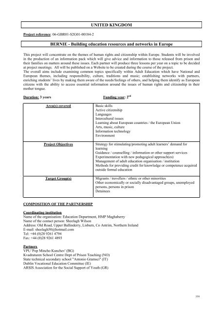 compendium 2006 grundtvig 2 learning partnerships ... - NA-BIBB