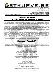 YOUNG BOYS BERN YOUNG BOYS BERN – FC ... - Ostkurve Bern