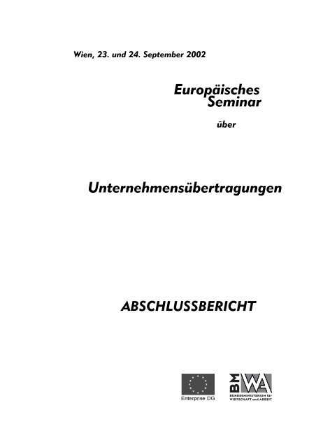 Europa - Enterprise DG - Europaisches seminar ... - EDZ-Bibliothek