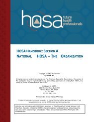 HOSA Handbook Section A