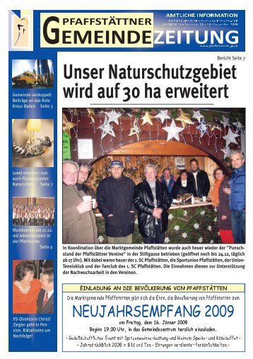Gemeindezeitung Dezember 2008 - Pfaffstätten