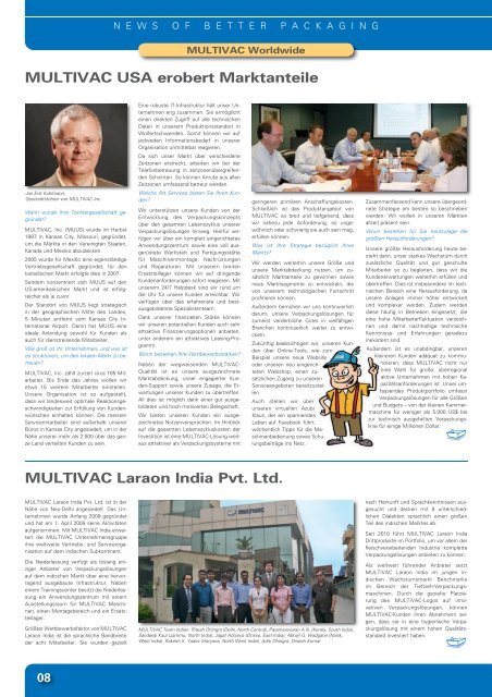 Kundenmagazin UPDATE 2/2010 - Als PDF downloaden - Multivac