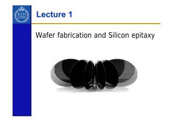 CH1-silicon wafer & Si epitaxy - KTH